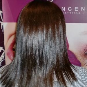 Kundenfotos Haarglättung mit Keratin