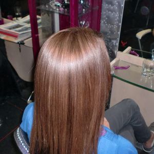 Kundenfotos Haarglättung mit Keratin