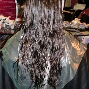 Kundenfotos Haarglättung mit Keratin