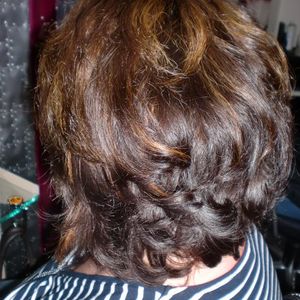 Kundenfotos Haarglättung mit Keratin